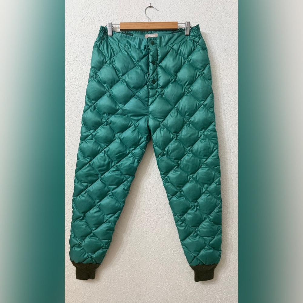 Eddie Bauer Vintage Down Quilted Puffer Jogger Pants - M